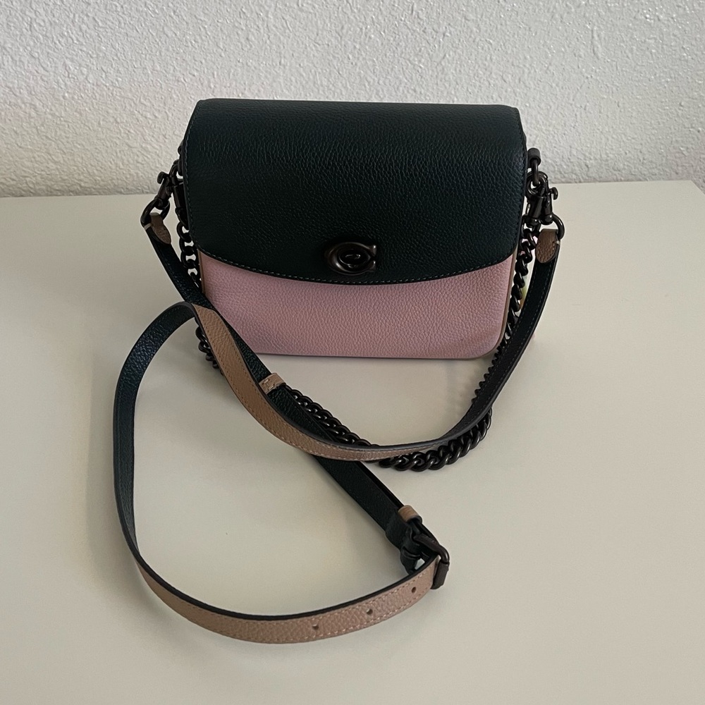 Coach Cassie 19 color block pink/green